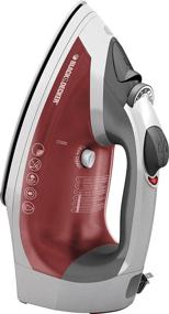 img 2 attached to 🌬️ Black & Decker ICR07X Xpress Steam Cord Reel Iron - White/Red - Compact and Convenient
