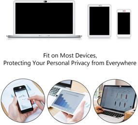 img 3 attached to 🔒 Enhance Privacy with Elimoons Ultra-Thin Metal Webcam Cover Slide for Laptop, MacBook, iPad, Tablet, Cell Phone, and Echo Show - Anti-Spy Camera Cover Sticker