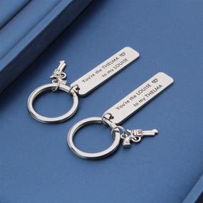 img 2 attached to 🔑 Thelma and Louise Keychain Set - Best Friends Keychains for Moving Away Gift and Friendship Jewelry - by MYOSPARK