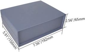 img 3 attached to 📦 Fielect ABS Plastic Project Box Enclosure, Gray, 7.56 x 5.91 x 2.56 inches - Junction Box Electrical Case