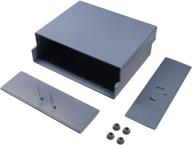 📦 fielect abs plastic project box enclosure, gray, 7.56 x 5.91 x 2.56 inches - junction box electrical case logo