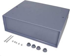 img 2 attached to 📦 Fielect ABS Plastic Project Box Enclosure, Gray, 7.56 x 5.91 x 2.56 inches - Junction Box Electrical Case