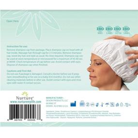 img 2 attached to 🧖 No Water Rinse Free Shampoo Cap (6-Pack) - Convenient Microwaveable Shower Cap for Shampooing & Conditioning, Disposable, PH Balanced & Hypoallergenic