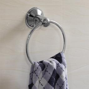 img 1 attached to 🔧 Revolutionary Insta-Mount Towel Ring - Hotel Spa AquaCare Series