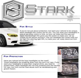 img 2 attached to 🟨 Stark 12x24 in / 1x2 Ft Glossy Yellow Smoke Tint Vinyl Wrap Film for Headlights, Tail Lights, and Fog Lights