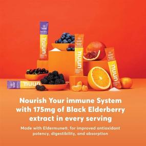 img 2 attached to 💪 Boost Your Immunity with Nuun Immunity3: Elderberry Electrolyte Powder Pack, Packed with Vitamins, Prebiotics, Zinc - 14 Count Mixed Pack