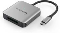 💻 lention cfexpress type b card reader, usb c 3.2, usb c 3.1 gen 2 adapter, 10gbps transfer, compact aluminum cf memory card support, android, windows, macos (cb-c9, space gray) logo