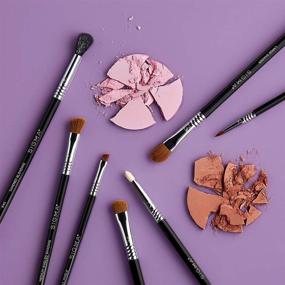 img 2 attached to 💄 Sigma Beauty Basic Eye Brush Set: Enhance Your Eye Makeup with 7 Classic Brushes & SigmaTech Fiber Blending Brush E40