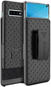 img 4 attached to 📱 Aduro Cell Phone Holsters for Samsung Galaxy S10: The Ultimate Protective Case with Belt-Clip & Built-in Kickstand