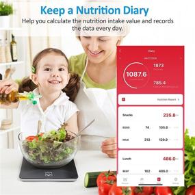 img 3 attached to 📱 FITINDEX Smart Food Nutrition Scale: Bluetooth Digital Kitchen Scale with Nutritional Calculator and Timer for Macro, Keto, Calorie, and Weight Loss - Multifunction Coffee Scale with Smartphone APP