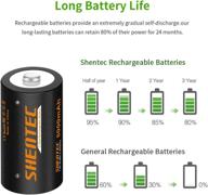 shentec rechargeable batteries 5000mah capacity logo