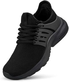 img 4 attached to 👟 Breathable Lightweight Running Sneakers for Boys' Outdoor Shoes by NYZNIA