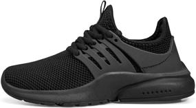 img 2 attached to 👟 Breathable Lightweight Running Sneakers for Boys' Outdoor Shoes by NYZNIA