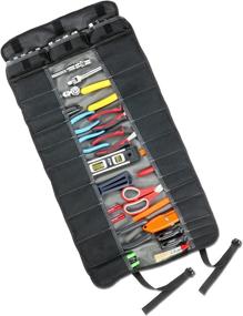 img 1 attached to Arsenal Grey Polyester Tool Roll-Up Pouch with 25-Pockets – Ideal for Easy Organization