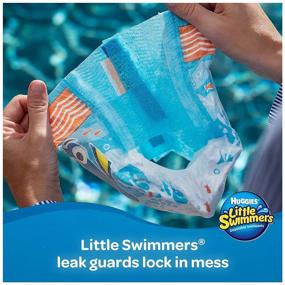 img 2 attached to 👶 Huggies Little Swimmers Disposable Swim Pants for Small Toddlers, 15lb-34lb, Pack of 12