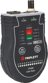 img 2 attached to 🔌 Triplett CTX200: Pocket CAT LAN Tester for RJ45, CAT 5/6, and Coax Cables with Instant Pass/Fail Results