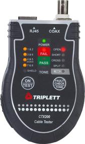 img 4 attached to 🔌 Triplett CTX200: Pocket CAT LAN Tester for RJ45, CAT 5/6, and Coax Cables with Instant Pass/Fail Results