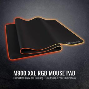 img 3 attached to Ultimate Gaming Experience: Thermaltake M900 RGB Gaming Mouse Pad - Splash-Proof, Anti-Slip, Software Enabled (TT RGB Plus/iTake/Alexa/Razer Chroma), 1600mm x 800mm, GMP-M16-BLKSXC-01