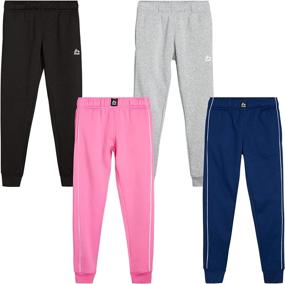 img 4 attached to RBX Girls Sweatpants Active Fleece Girls' Clothing