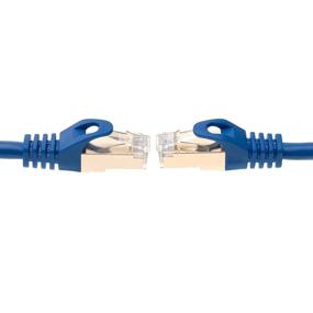 img 1 attached to 🔌 Высокоскоростной экранированный кабель Ethernet CAT7 длиной 6 футов с покрытием золотом для 10-гигабитных сетей - Cables Direct Online (6 футов, синий)