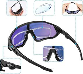 img 1 attached to 🕶️ KAPVOE Cycling Sunglasses: Lightweight Polarized Sports Bicycle Glasses with UV 400 Protection for Men & Women - Running Goggles