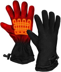 img 2 attached to Warmth on Demand: ActionHeat Battery Heated Fleece Gloves for Ultimate Comfort