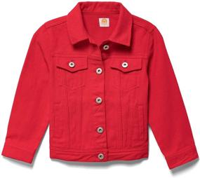 img 4 attached to 🧥 Lila Mae Toddler Colored Denim Jacket: Timeless Kids Jean Jacket in Vibrant Shades