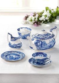 img 1 attached to Синяя итальянская гексагональная ваза от Spode