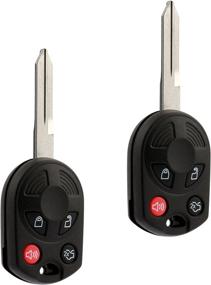 img 2 attached to 🔑 Ford Keyless Entry Remote Fob (OUCD6000022) - Set of 2 | Guaranteed Compatible with Edge, Escape, Expedition, Explorer, Flex, Five Hundred, Focus, Fusion, Mustang, Taurus, Navigator