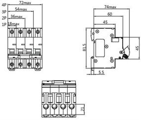 img 1 attached to 🔌 NDB2 63C20 1 Circuit Breaker: Optimal Supplemental Protection Solution