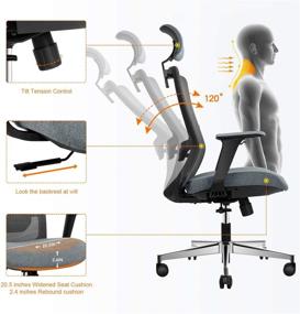 img 1 attached to EGOSI Ergonomic Adjustable Computer Headrest Furniture
