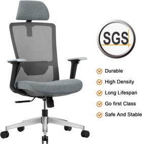 img 3 attached to EGOSI Ergonomic Adjustable Computer Headrest Furniture