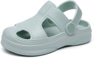 👟 memon boys' shoes me2011 yel 13 - lightweight & shockproof slippers for clogs & mules logo