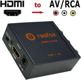 img 2 attached to 🔌 Rasfox Powered HDMI to AV/RCA Converter: High-quality 1080p HDTV Adapter with 1 Year Warranty