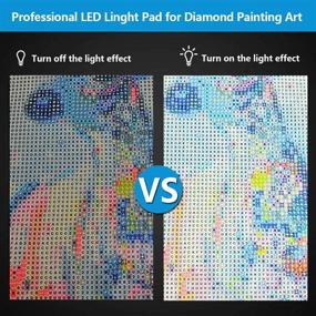 img 1 attached to 🖼️ Mlife Diamond Painting A4 LED световая плита - Увеличение точности и эффективности при полном и частичном бурении 5D алмазной вышивки с возможностью отсоединения подставки и клипс