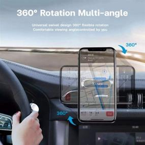 img 1 attached to XINFU Mini Magnetic Car Mount Phone Holder 2 Pack with 360° Rotation - Strong Magnet Cell Phone Holder for Car Dashboard - Magnetic Mobile Phone Car Mount Compatible with iPhone 12, 11 Pro, XS Max, SE, 8, 10, 9, Samsung S21, S20