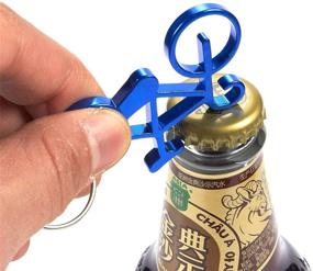 img 3 attached to 🚲 Juvale Keychain Bottle Opener - 12-Pack Bicycle Bike Portable Beer Bottle Metal Openers for Wedding Party Favor in Assorted Vibrant Colors