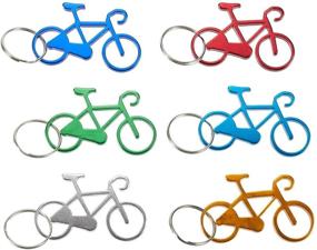 img 4 attached to 🚲 Juvale Keychain Bottle Opener - 12-Pack Bicycle Bike Portable Beer Bottle Metal Openers for Wedding Party Favor in Assorted Vibrant Colors