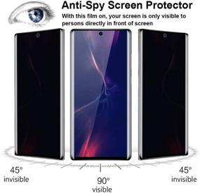 img 3 attached to [Pack of 3] Note 20 Ultra Privacy Screen Protector Anti-Spy, LYWHL Tempered Glass Screen Protector for Samsung Galaxy Note 20 Ultra 5G, [Black] Anti-Peek 9H Hardness Full Coverage Bubble Free - Enhanced SEO