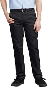 img 2 attached to 👖 Comfortable & Stylish: Dickies Khaki Waist Stretch Black Boys' Clothing – Perfect Fit for Active Boys