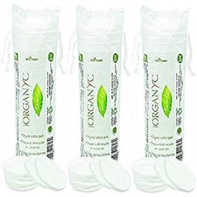 img 3 attached to 🌿 Organyc Certified Organic Cotton Rounds 70 Count (Pack of 3): Natural Skincare Essentials for Gentle Cleansing