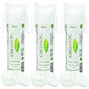 img 1 attached to 🌿 Organyc Certified Organic Cotton Rounds 70 Count (Pack of 3): Natural Skincare Essentials for Gentle Cleansing