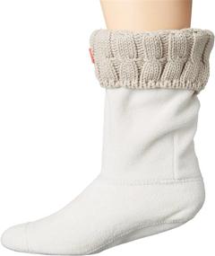 img 1 attached to Stay Cozy in Style with Hunter Women's 6 Stitch Cable Boot Sock - Short