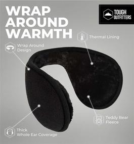 img 2 attached to Tough Headwear Fleece Muffs Warmers