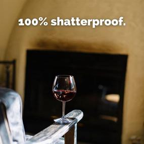 img 1 attached to 🍷 TaZa Red Wine/Burgundy Unbreakable Wine Glasses, 22oz - Shatterproof Tritan Plastic Drinkware for Pool Parties, Travel, Patio, or Wedding - Set of 4