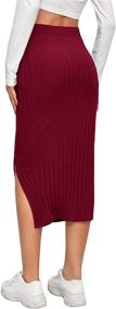 img 3 attached to SheIn Ribbed Stretchy Bodycon: Effortlessly Stylish Women's Clothing