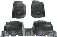 🚗 black front and rear floor liner kit for jeep wrangler unlimited models - outland 391298704 logo