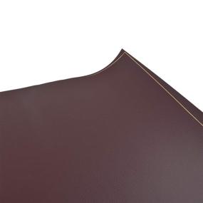 img 2 attached to 🛋️ Large Size Leather Repair Patch - First-aid for Sofas, Car Seats, Handbags & Jackets - 12x24 Inches - Pack of 2 (New Brown)