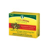 🌿theraneem neem therape cleansing bar - максимальная сила масла ним для чувствительной кожи, успокаивающее и увлажняющее, 4 унции логотип