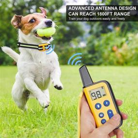 img 2 attached to 🐶 Patroaint Rechargeable Waterproof Dog Training Collar for Small to Large Dogs 5-140lbs - Three Modes, Beep Sound, Adjustable Vibration and Shock, Long Distance Up to 1800Ft